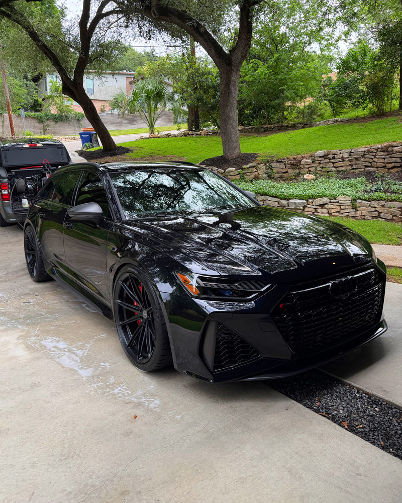 Water beading on ceramic coated paint in Austin, TX