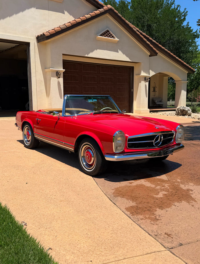 Mercedes 280SL detailed by RDR Detailing in Austin, TX