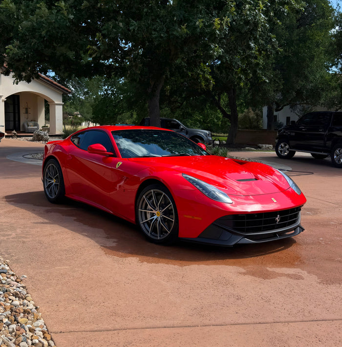 Ferrari F12 detailed by RDR Detailing in Austin, TX