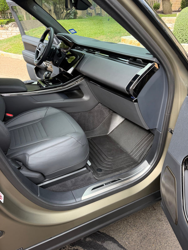 2024 Range Rover Sport after an RDR interior detail in Austin, Passenger footwell