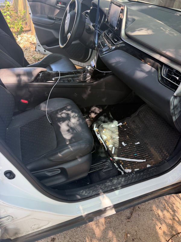 2022 Toyota C-HR before an RDR interior detail in Austin, Passenger seat and footwell